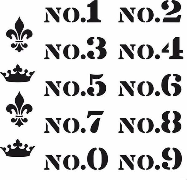 HOME DECOR MİNİ STENCIL HDM-13 25X25 - Image 1