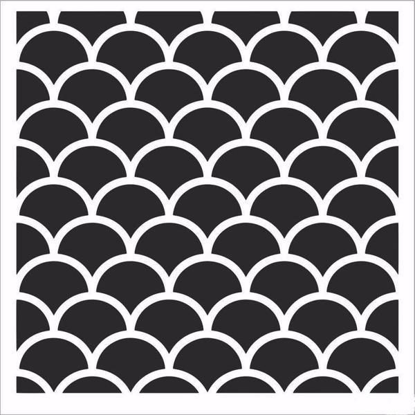 HOME DECOR MİNİ STENCIL HDM-155 25X25 - Image 1