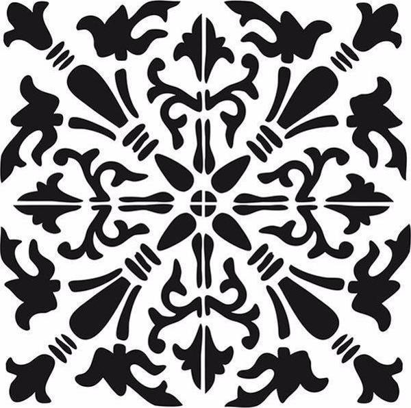 HOME DECOR MİNİ STENCIL HDM-179 25X25 - Image 1