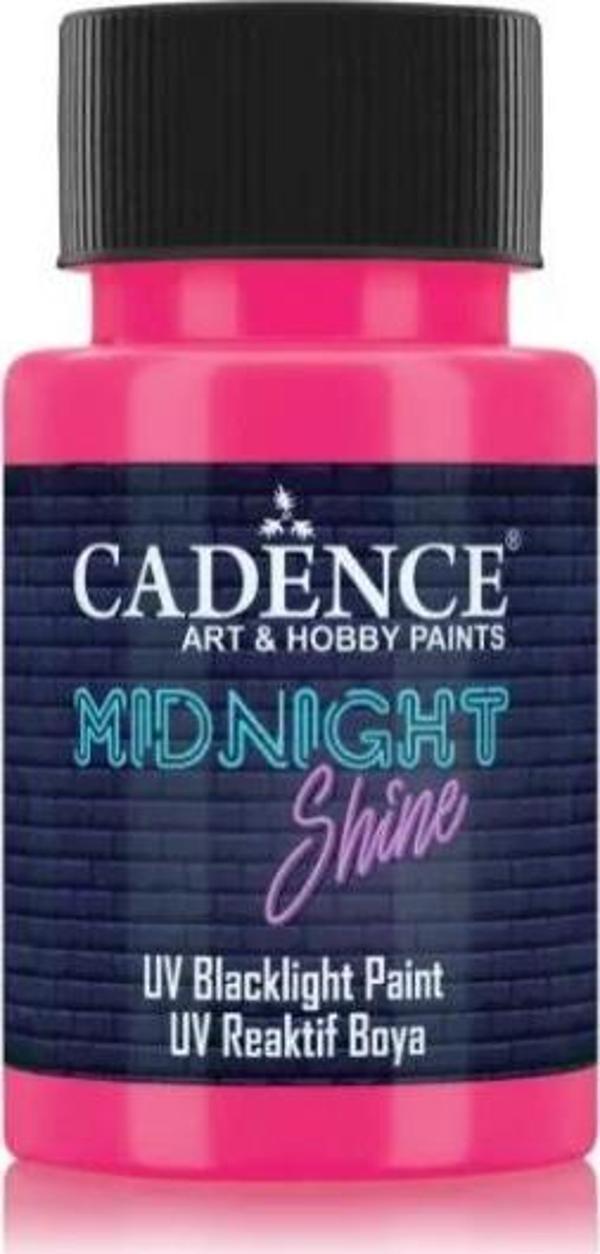 MIDNIGHT SHINE UV REAKTIF BOYA MS- 07 PEMBE 50 ML - Image 1