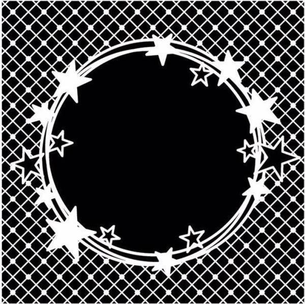 HOME DECOR MİNİ STENCIL HDM-191 25X25 - Image 1