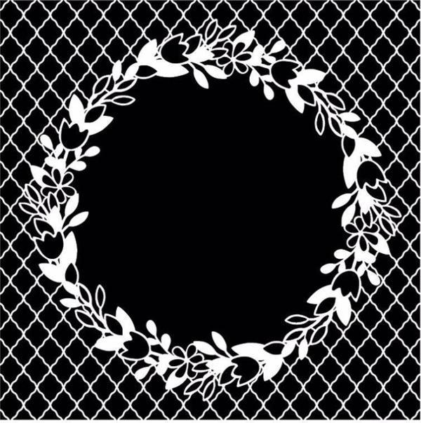HOME DECOR MİNİ STENCIL HDM-192 25X25 - Image 1