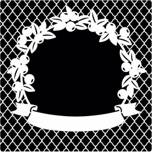 HOME DECOR MİNİ STENCIL HDM-195 25X25 - Image 1