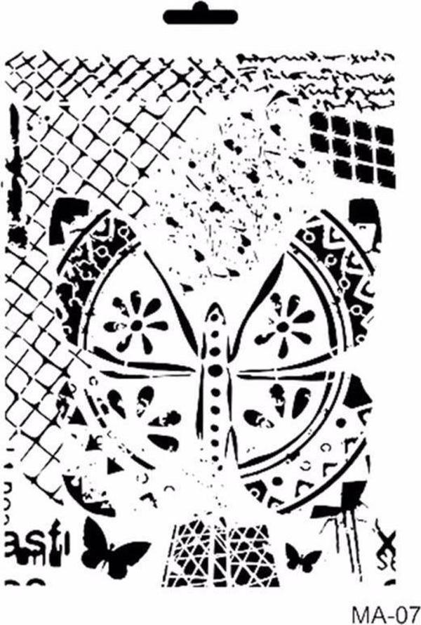 MIX MEDİA STENCIL MA SERİSİ MA07 21X29 - Image 1