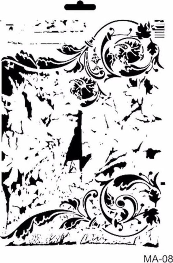 MIX MEDİA STENCIL MA SERİSİ MA08 21X29 - Image 1