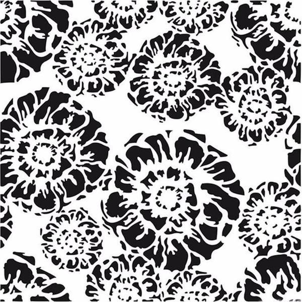HOME DECOR MİNİ STENCIL HDM-74 25X25 - Image 1