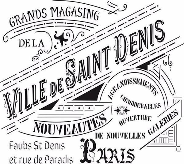 HOME DECOR STENCIL HD-18 45X45 - Image 1