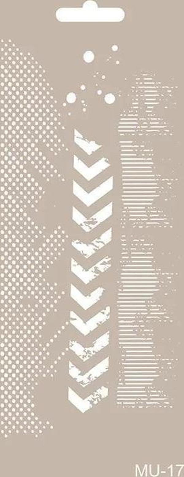 MIX MEDİA STENCIL MU SERİSİ MU17 10X25 - Image 1