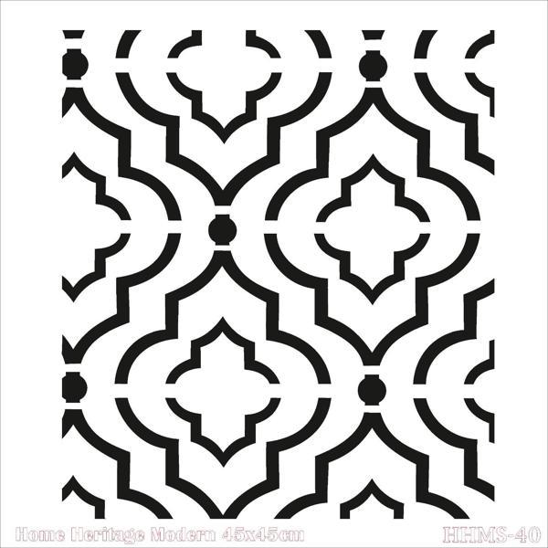 HOME HERITAGE MODERN 45X45CM HHMS-40 STENCİL - Image 1