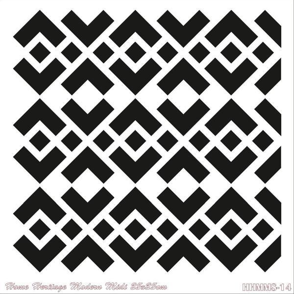 HOME HERITAGE MODERN MIDI 25X25CM HHMMS-14 STENCİL - Image 1