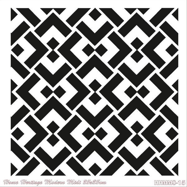 HOME HERITAGE MODERN MIDI 25X25CM HHMMS-15 STENCİL - Image 1