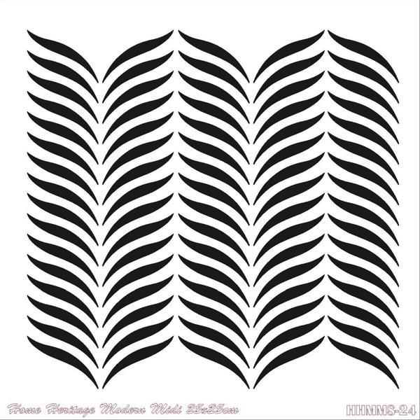 HOME HERITAGE MODERN MIDI 25X25CM HHMMS-24 STENCİL - Image 1