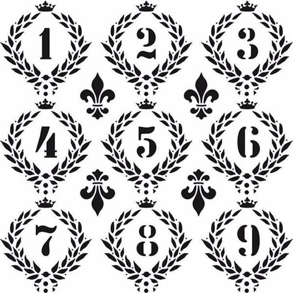 HD012 Home Dekor Stencil 45x45 - Image 1