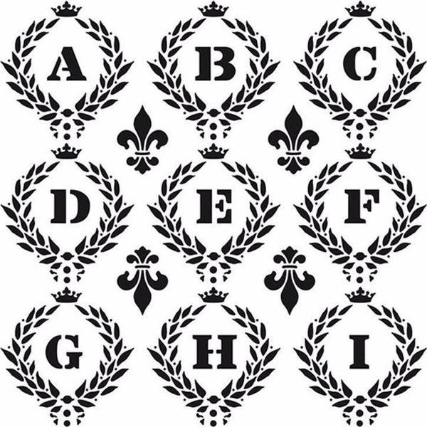 HD014 Home Dekor Stencil 45x45 - Image 1