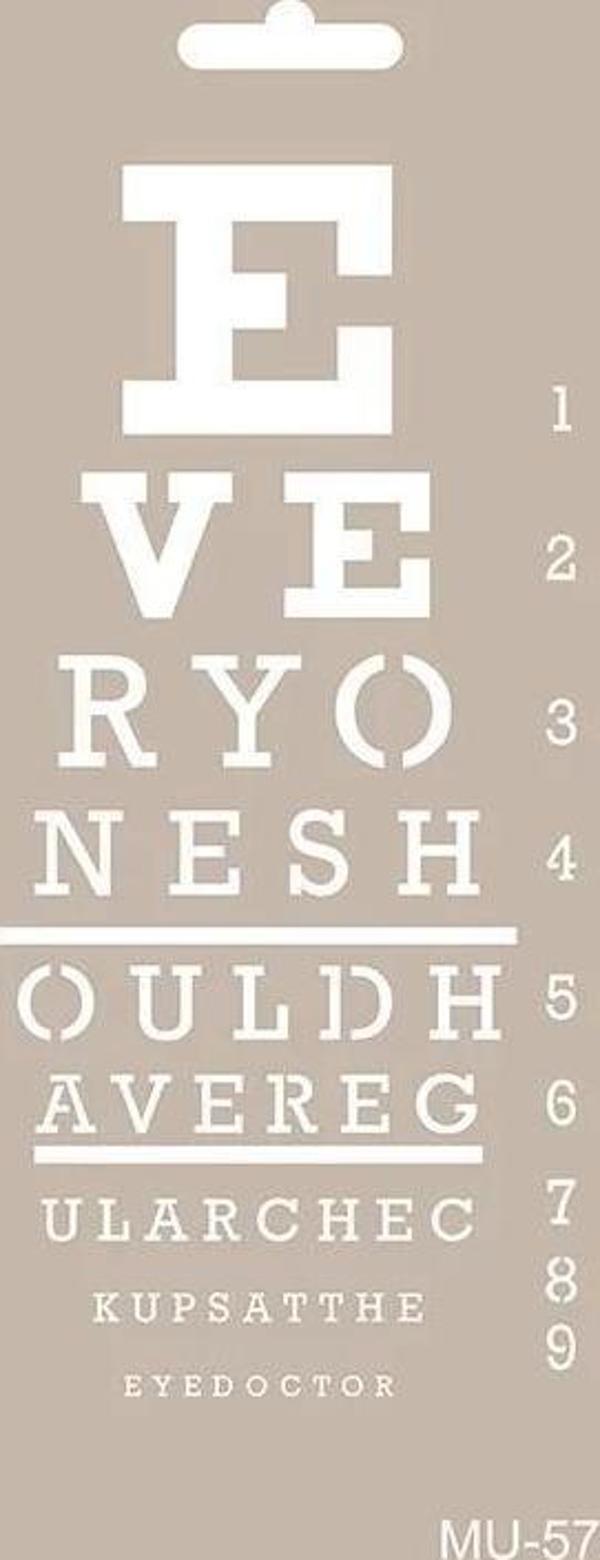 MIX MEDİA STENCIL MU SERİSİ MU57 10X25 - Image 1