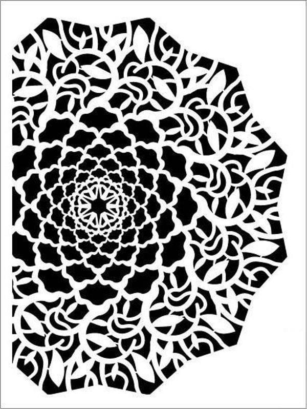 NEW BACKROUND BÜYÜK STENCIL NBC-5 21X30 - Image 1