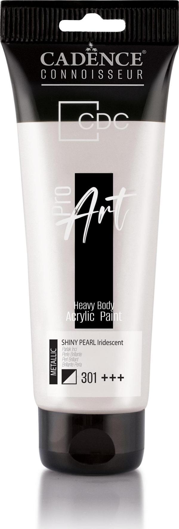 PROART HEAVY BODY  METALİK AKRİLİK BOYA PRM-301 PARLAK İNCİ 120ML - Image 1