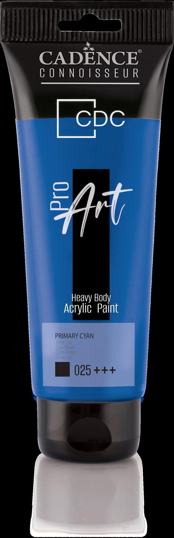 PROART HEAVY BODY AKRİLİK BOYA PR-025 TEMEL CYAN 120ML - Image 1