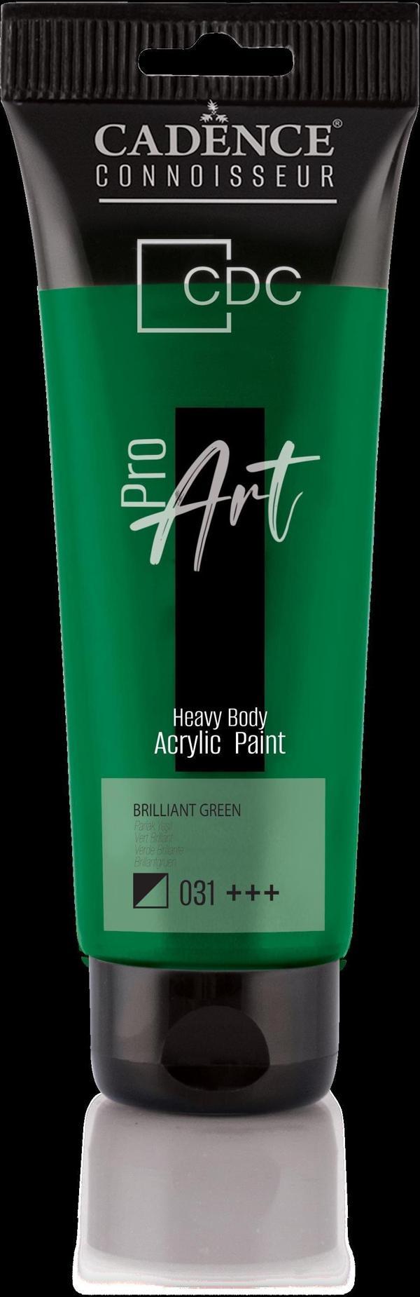 PROART HEAVY BODY AKRİLİK BOYA PR-031 PARLAK YEŞİL 120ML - Image 1