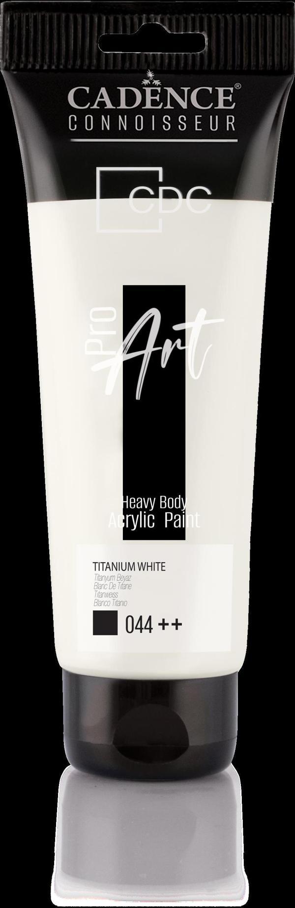 PROART HEAVY BODY AKRİLİK BOYA PR-044 TİTANYUM BEYAZ 120ML - Image 1