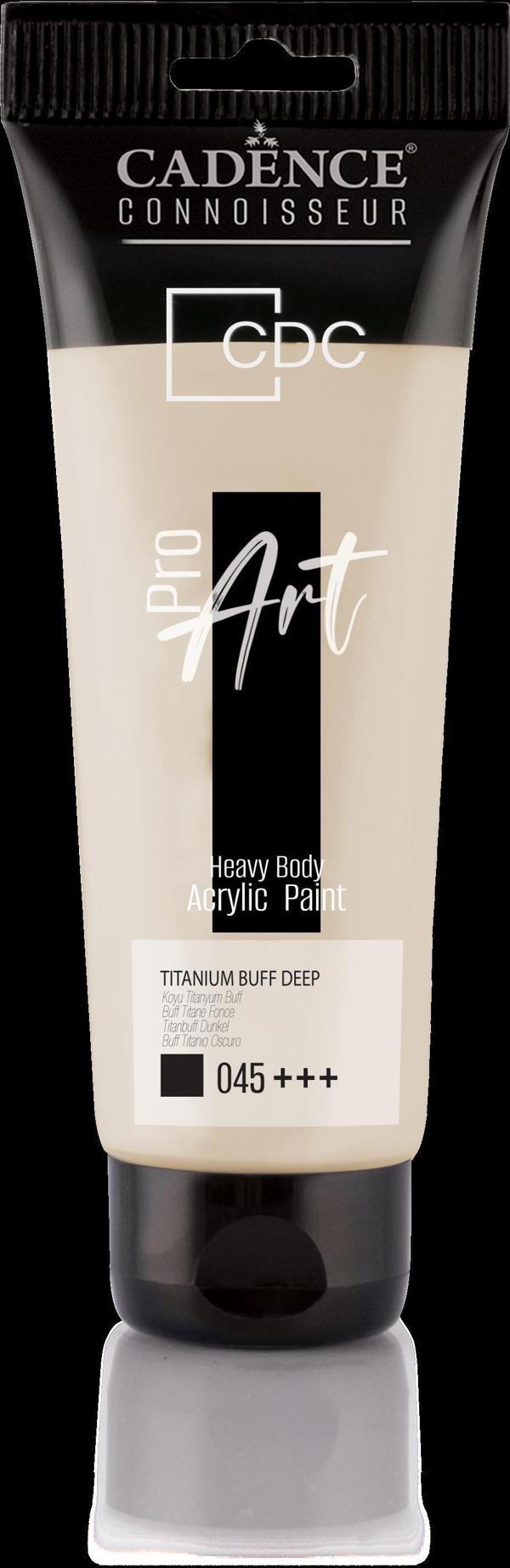 PROART HEAVY BODY AKRİLİK BOYA PR-045 KOYU TİTANYUM BUFF 120ML - Image 1