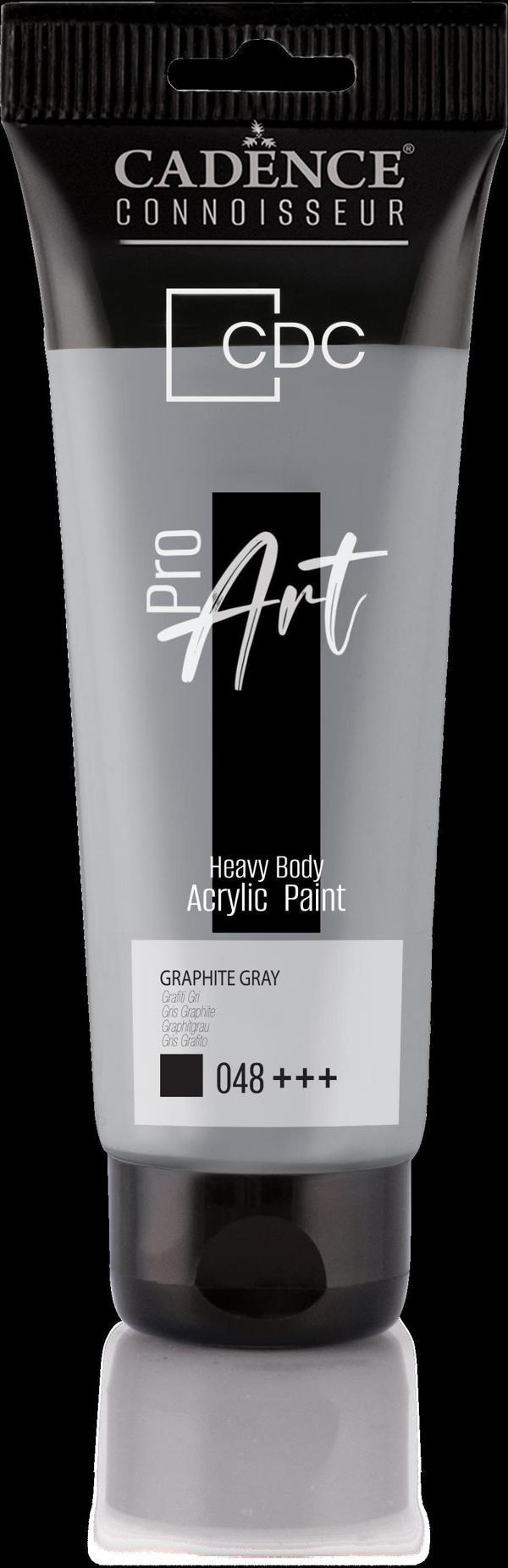 PROART HEAVY BODY AKRİLİK BOYA PR-048 GRAFİTİ GRİ 120ML - Image 1
