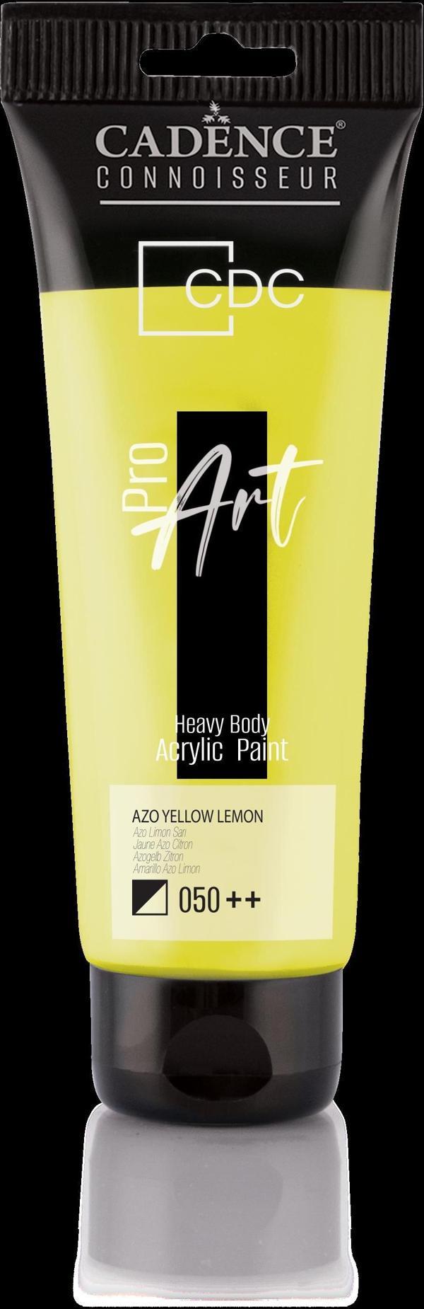 PROART HEAVY BODY AKRİLİK BOYA PR-050 AZO LİMON SARI 120ML - Image 1