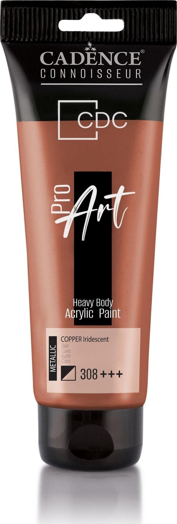 PROART HEAVY BODY METALİK  AKRİLİK BOYA PRM-308 BAKIR 120ML - Image 1