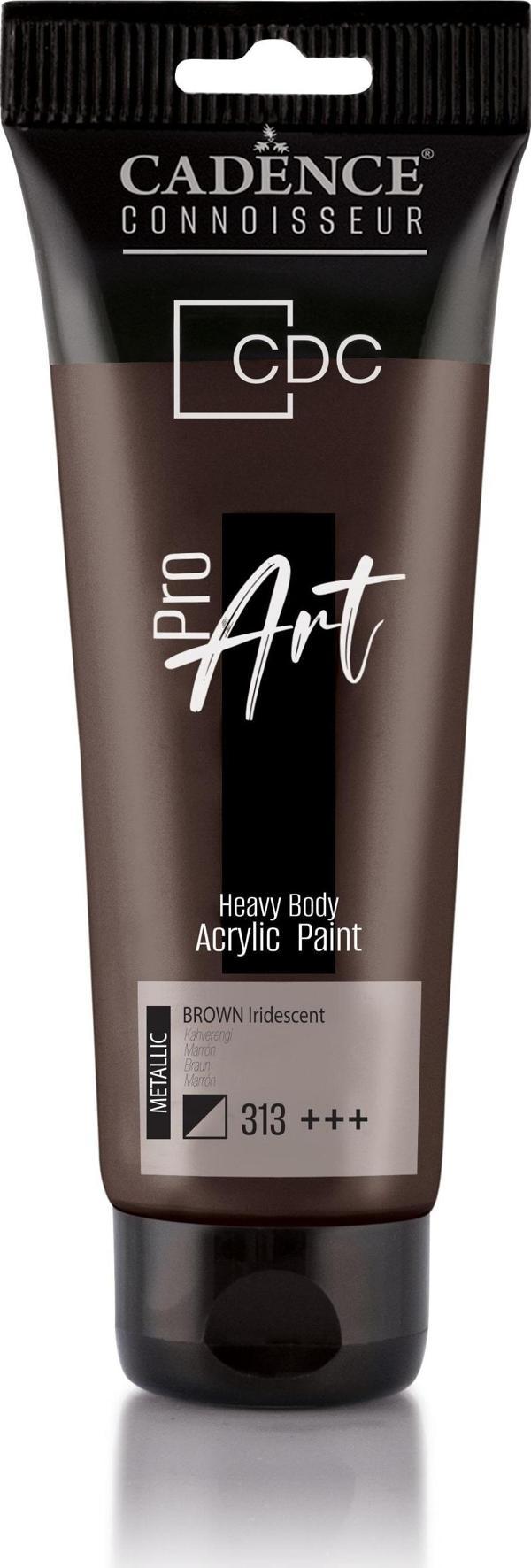 PROART HEAVY BODY METALİK  AKRİLİK BOYA PRM-313 KAHVERENGİ 120ML - Image 1