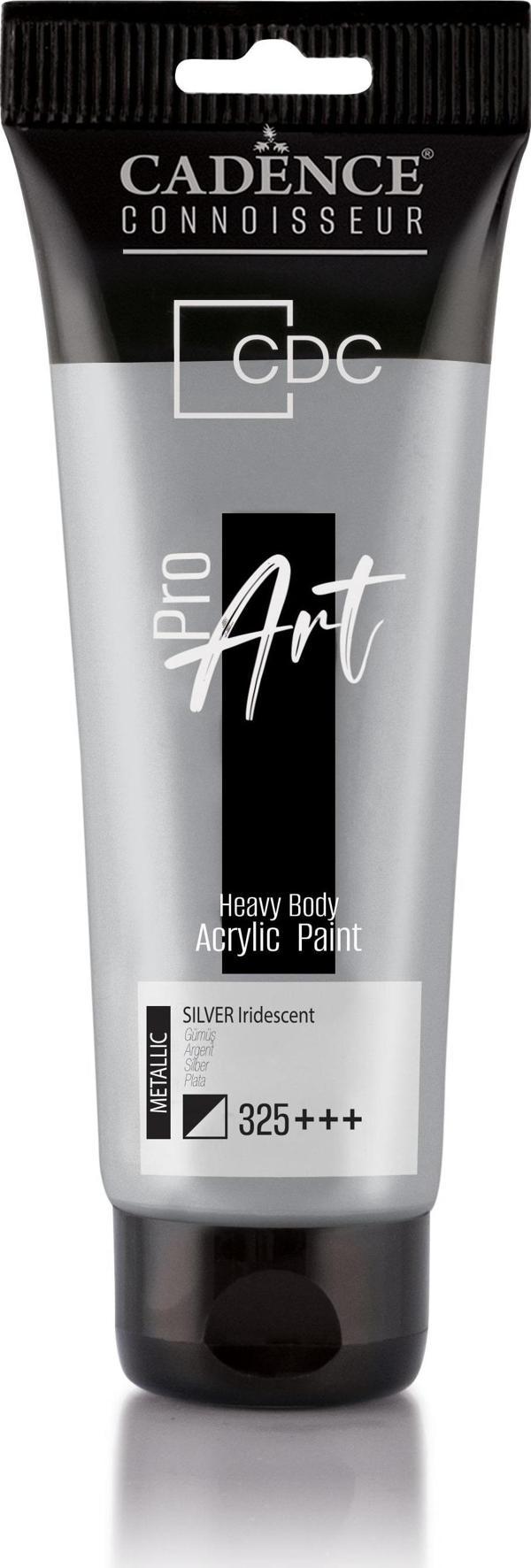 PROART HEAVY BODY METALİK  AKRİLİK BOYA PRM-325 GÜMÜŞ 120ML - Image 1