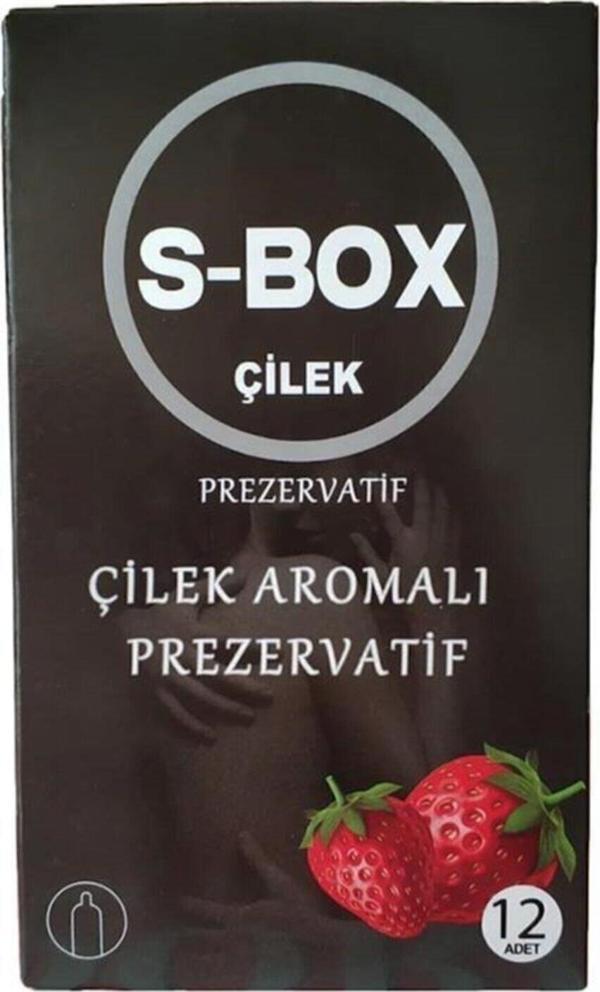S-Box Çilek Aromalı Kondom 12 Li Paket - Image 1