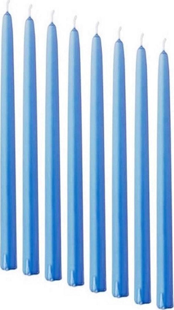 Kuzey 10 Adet Blue Candlestıck Mavi Şamdan Mumu Mavi Mum Parlak Mavi Şamdan Mumu Masa Mumu Kalın Uzun Mum - Image 1