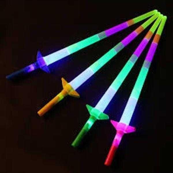 Kuzey 2 Adet Led Işıklı Kılıç Uzayan Işıklı Kılıç Yılbaşı Parti Işıkları Pilli Renkli Led Konser Işıkları - Image 1