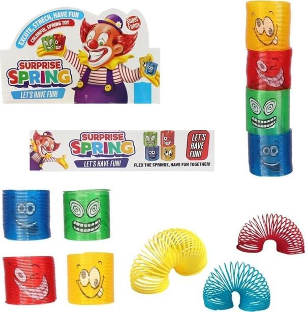 Kuzey 4 Adet Renkli Stres Yayı Gülen Surat Stres Yayı Stres Oyuncakları Kırmızı Mavi Yeşil Sarı 4Lü Set - Image 1