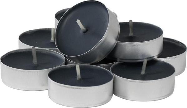 Kuzey 50 Adet Black Tea Light Candle Siyah Tea Light Mum 1.Kalite Siyah Mum Yılbaşı Mumları Dekor Mum - Image 1