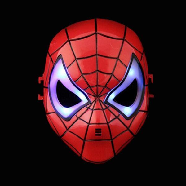 Kuzey Led Işıklı Maske Işıklı Örümcek Adam Maskesi Led Light Spiderman Mask Işıklı Cadılar Bayramı Maskesi - Image 1