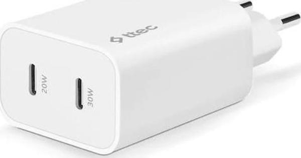 Ttec Smartcharger Duo Pro Gan 50W Pd Seyahat Hızl ı Şarj Aleti Usb-C + Usb-C - Beyaz - Image 1