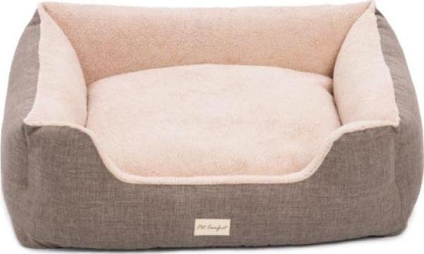 Pet Comfort Echo  Kahve-Bej Köpek Yatağı L 105x85cm - Image 1