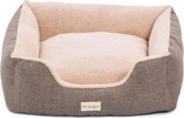 Pet Comfort Echo  Kahve-Bej Köpek Yatağı M 80x65cm - Image 1