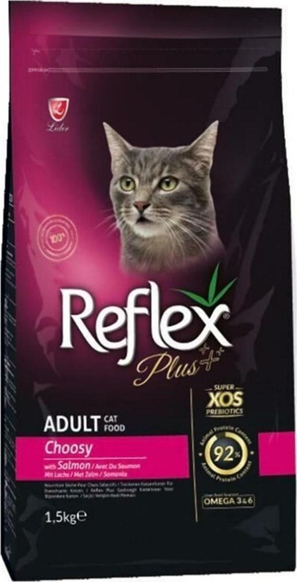 Reflex Plus Seçici Kediler İçin Somonlu Kuru Mama 1,5 Kg - Image 1
