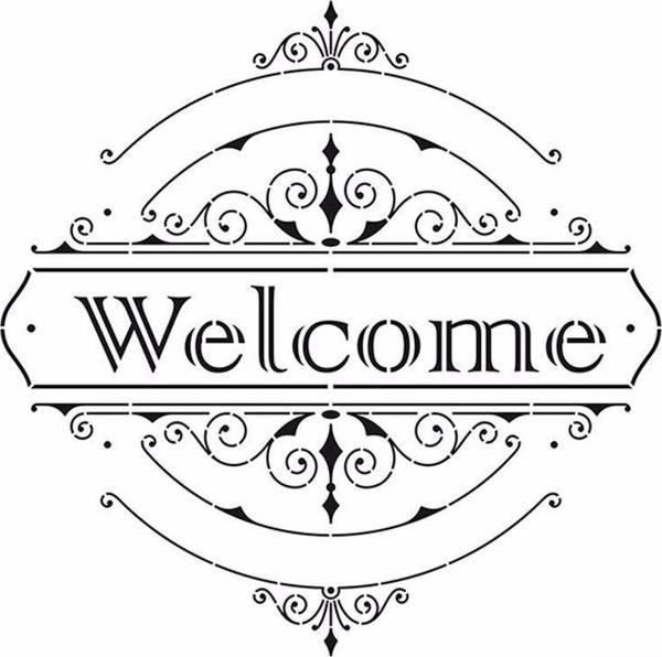HOME DECOR STENCIL HD-43 45X45 - Image 1