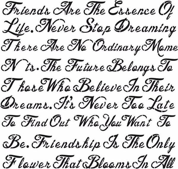 HOME DECOR STENCIL HD-52 45X45 - Image 1