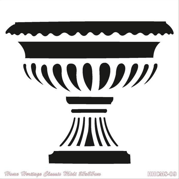HOME HERITAGE CLASSIC MIDI 25X25CM HHCMS-09 STENCİL - Image 1