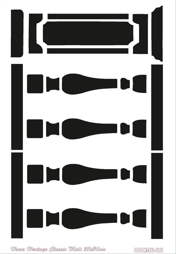 HOME HERITAGE CLASSIC MIDI 25X36CM HHCMR-22 STENCİL - Image 1