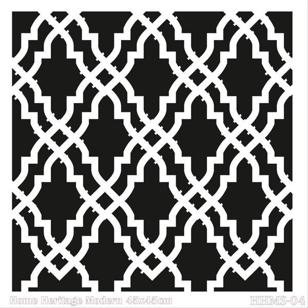 HOME HERITAGE MODERN 45X45CM HHMS-04 STENCİL - Image 1