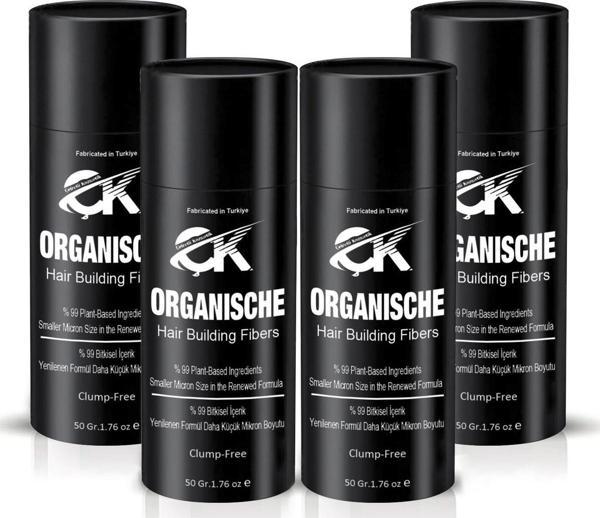 Organische Keratin Tozu 4 X 50 Gr. Yerli Üretim Siyah Topik 200 Gr Saç Tozu Yeni Formül ! - Image 1