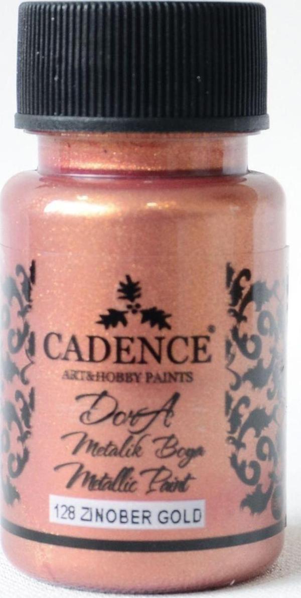 128 Zinober Altın Dora Metalik Boya 50ML(cc) - Image 1