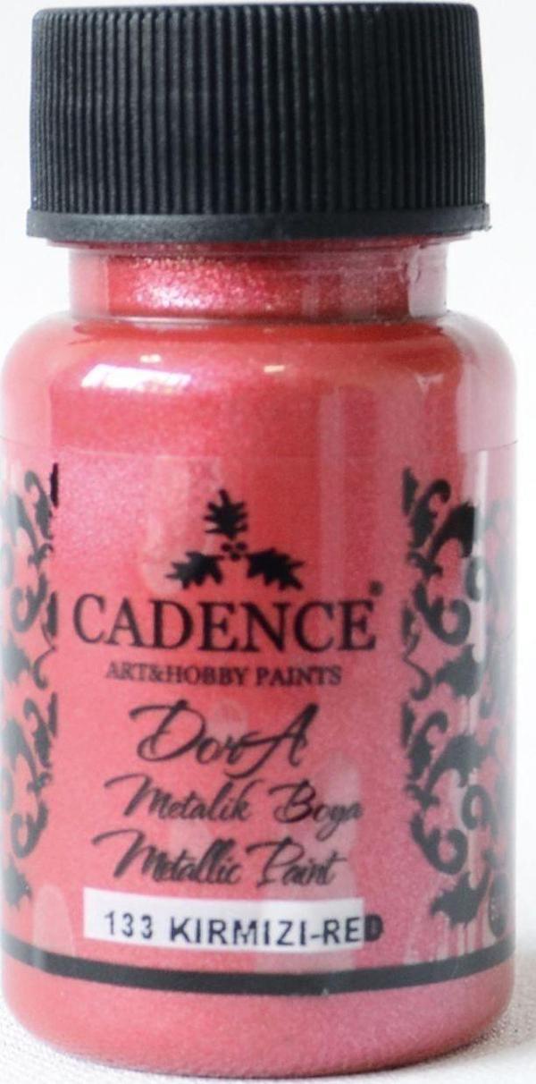 133 Dora Kırmızı Dora Metalik Boya 50ML(cc) - Image 1