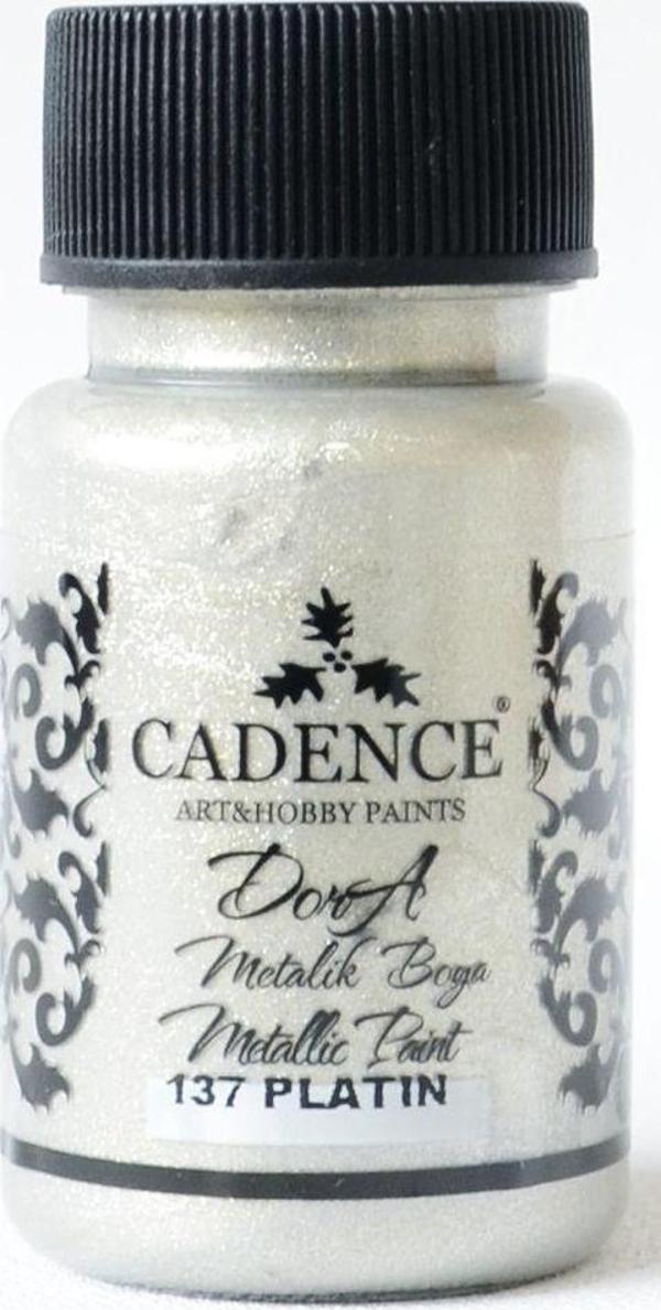 137 Platin Dora Metalik Boya 50ML(cc) - Image 1