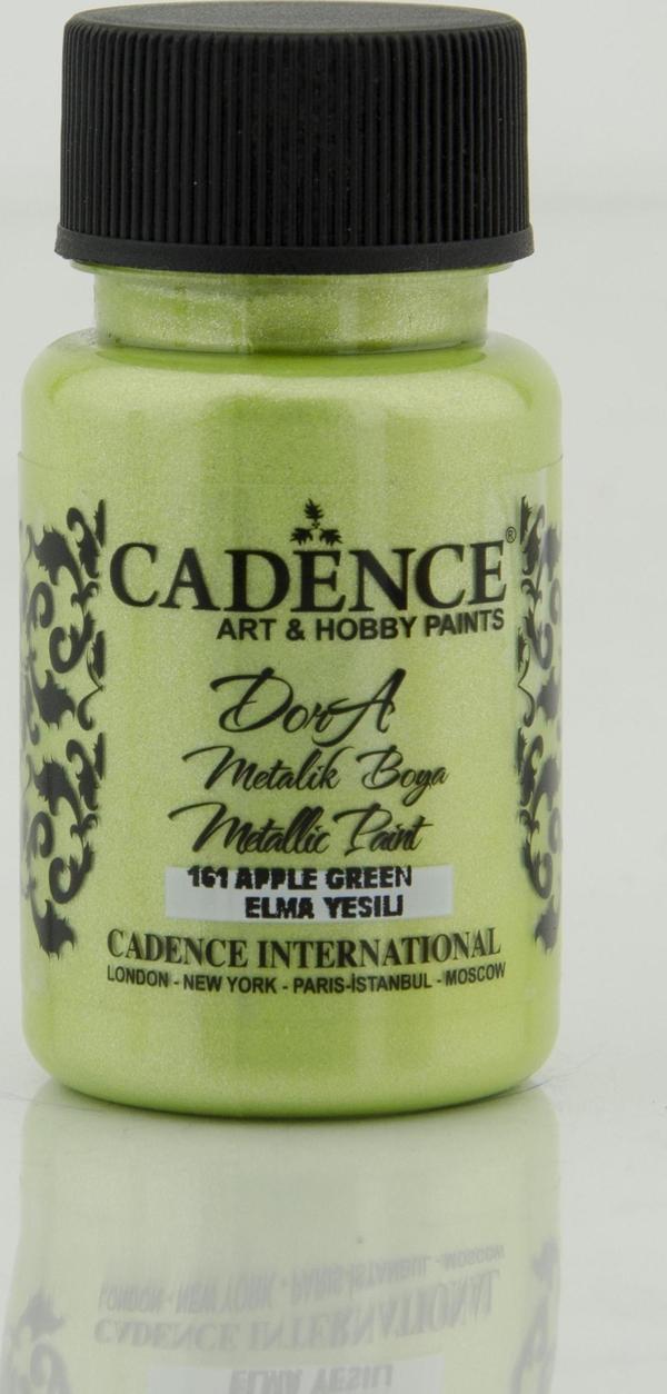 161 Elma Yeşili Dora Metalik Boya 50ML(cc) - Image 1